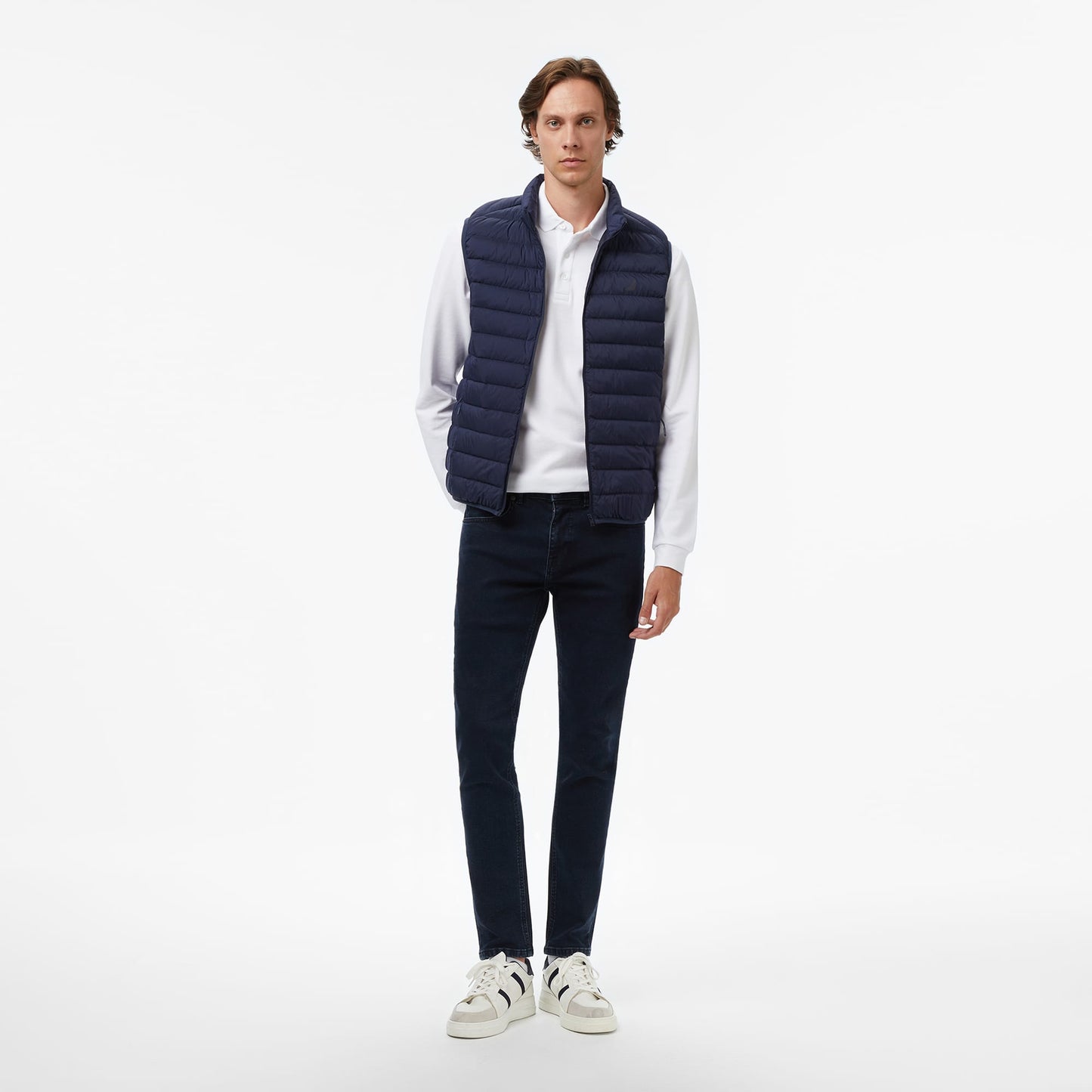 Nautica Erkek Lacivert Regular Fit Su Itici Kaz Tüyü Yelek