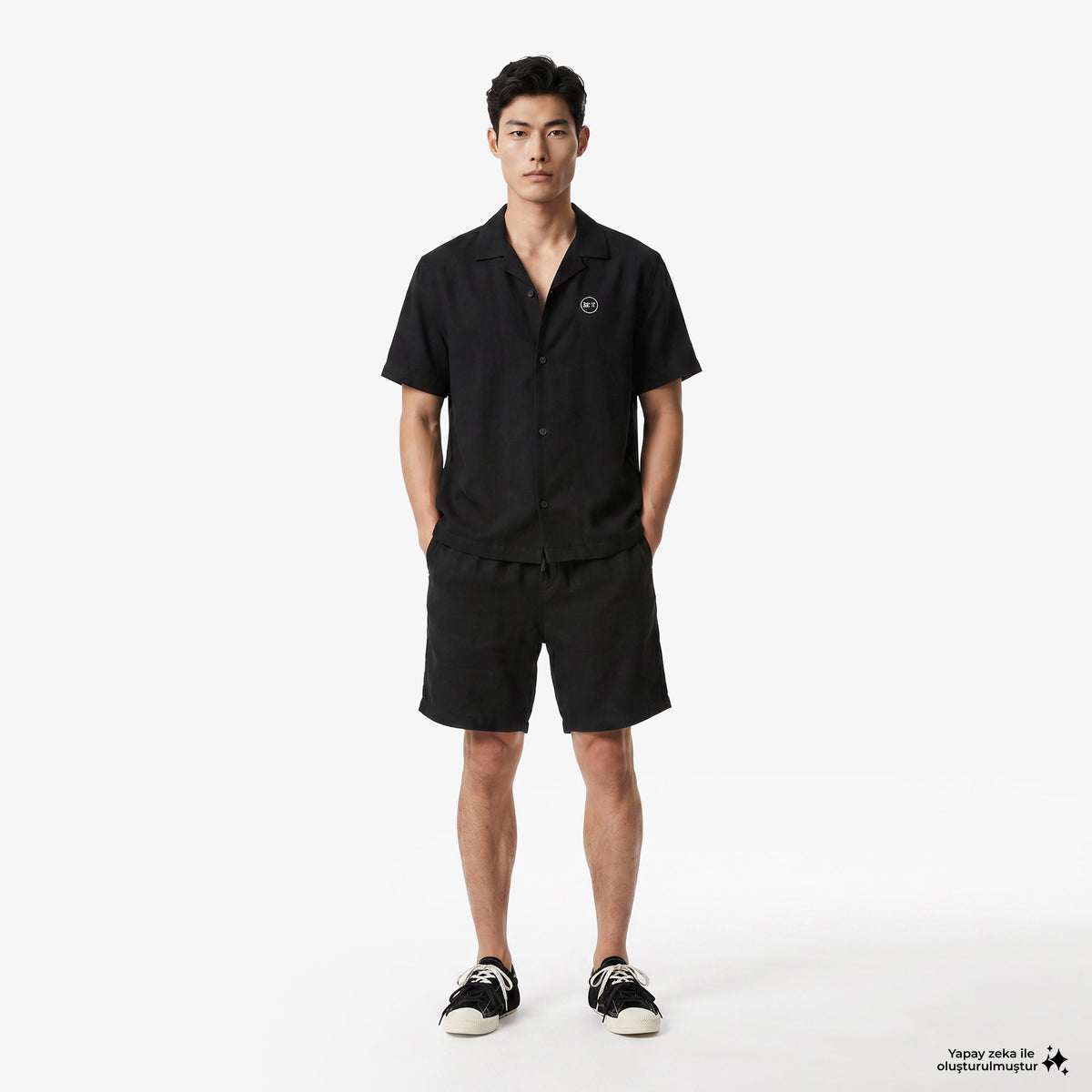 Unıted4 Regular Fit Erkek Siyah Gömlek