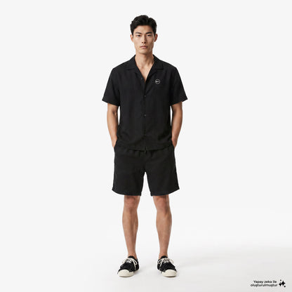 Unıted4 Regular Fit Erkek Siyah Gömlek