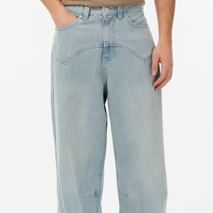 Karl Kani Og Washed Western Relaxed Baggy Erkek Mavi Pantolon
