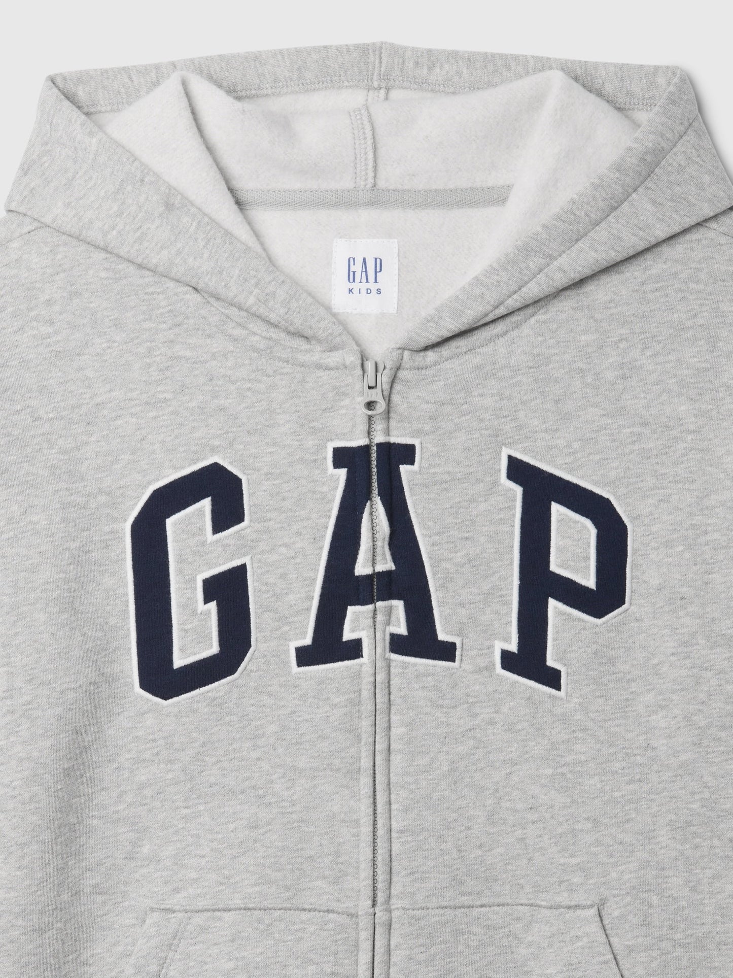 Gri Relaxed Gap Logo Fermuarlı Sweatshirt
