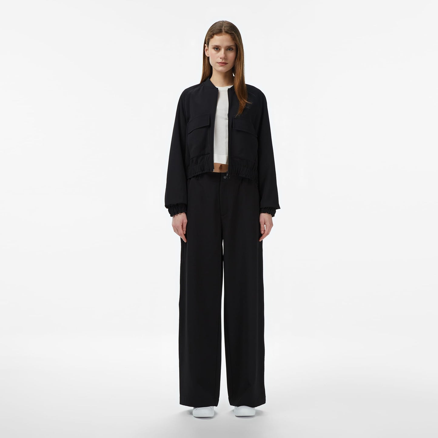 Lacoste Kadın Regular Fit Siyah Gömlek