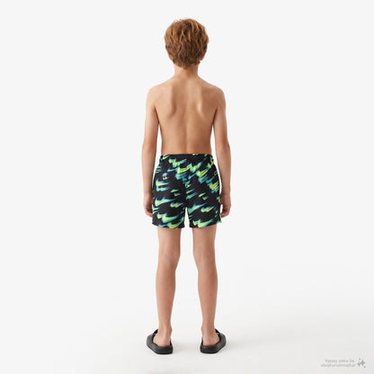 Nike Swim Breaker Asteroid Çocuk Siyah Deniz Şortu