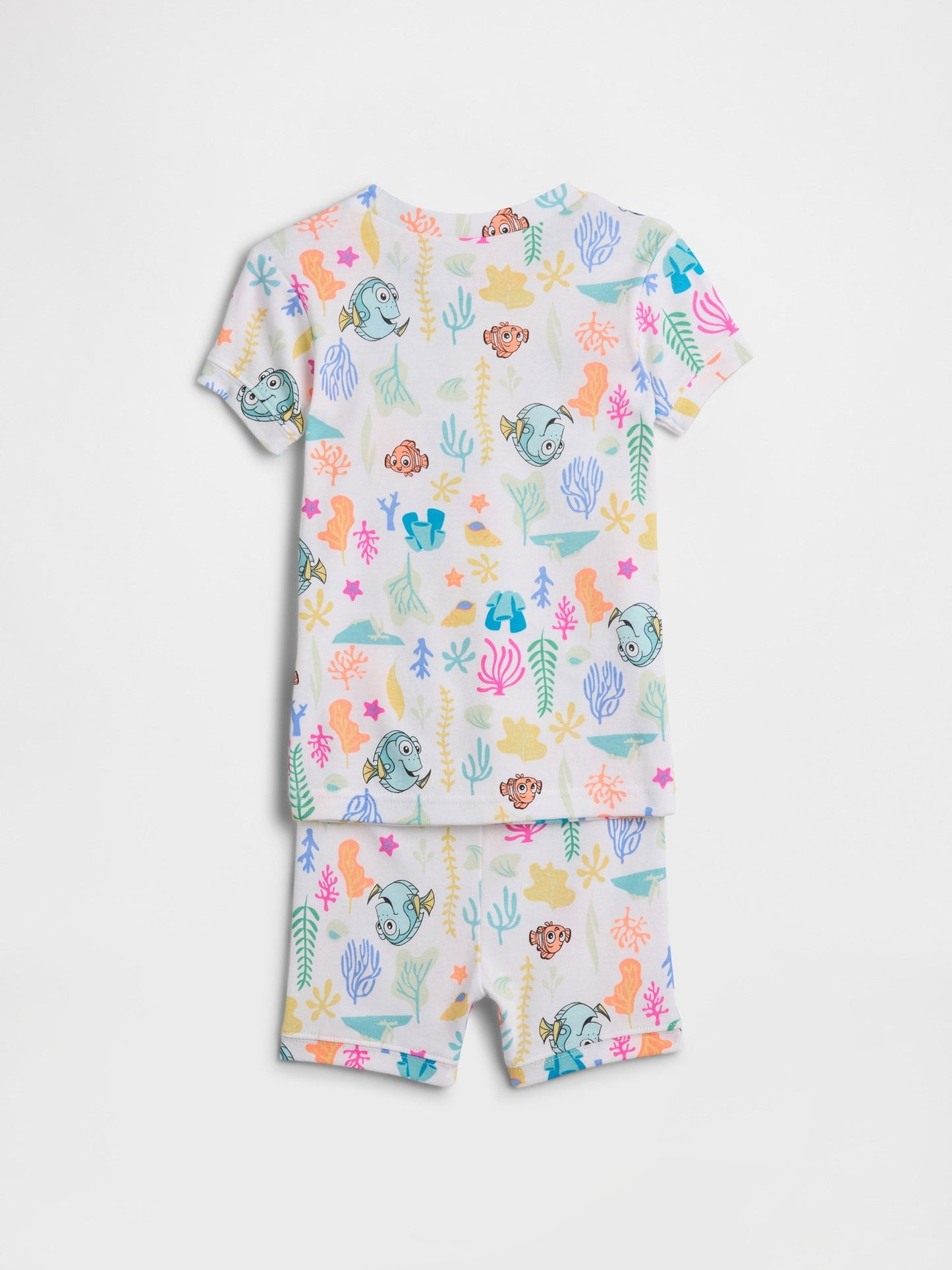 Beyaz Kayıp Balık 100% Organik Pamuk Pijama Seti