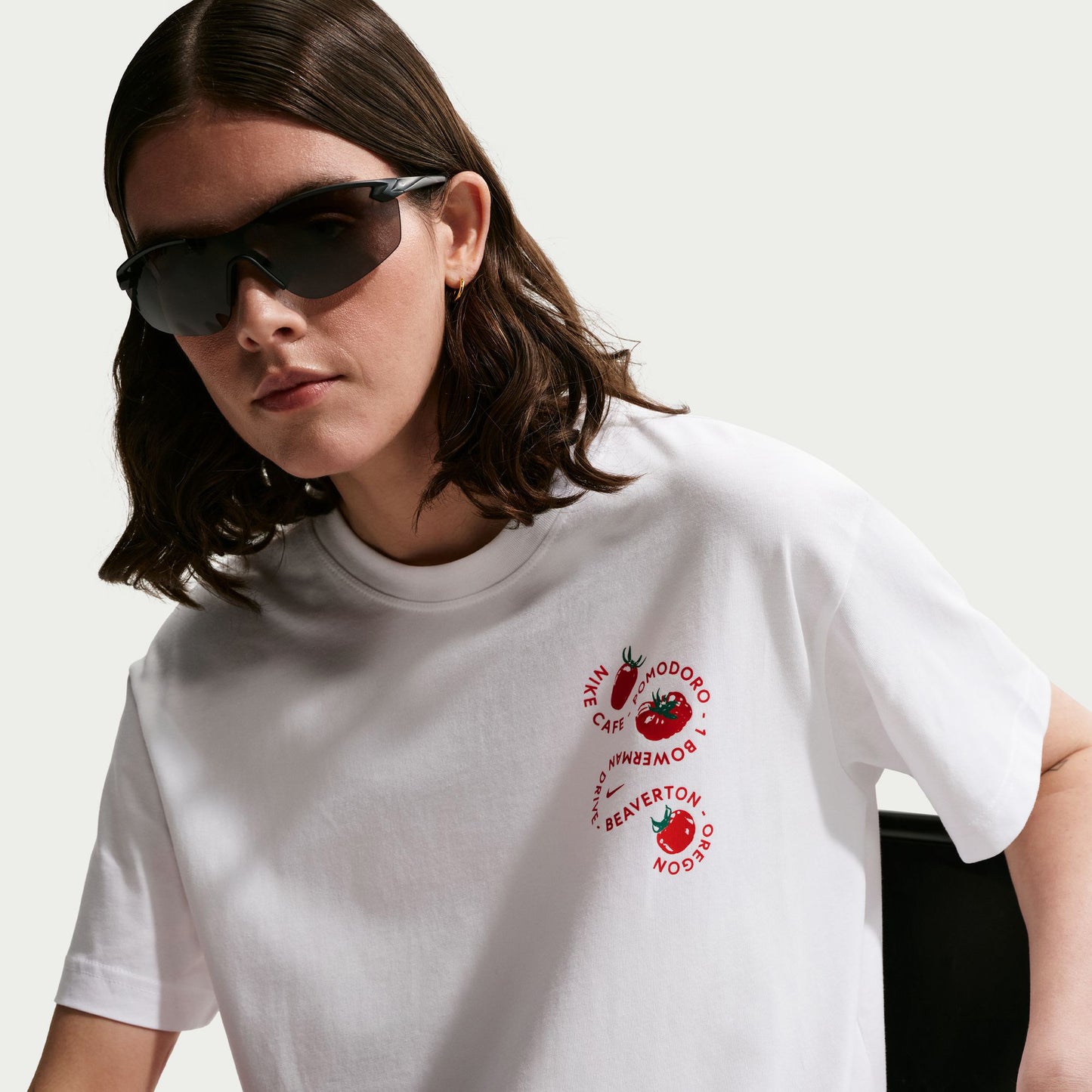 Nike Sportswear Classics Bf Cafe Tomato Kadın Beyaz T-shirt