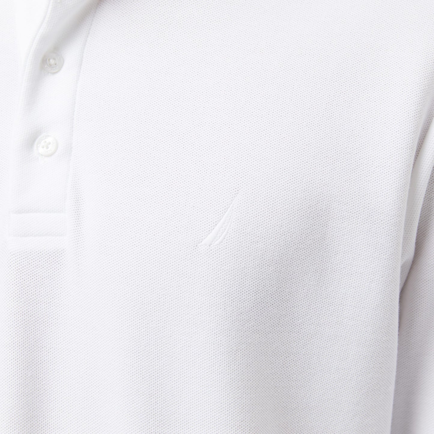 Nautica Erkek Beyaz Classic Fit Uzun Kollu Polo Yaka T-shirt