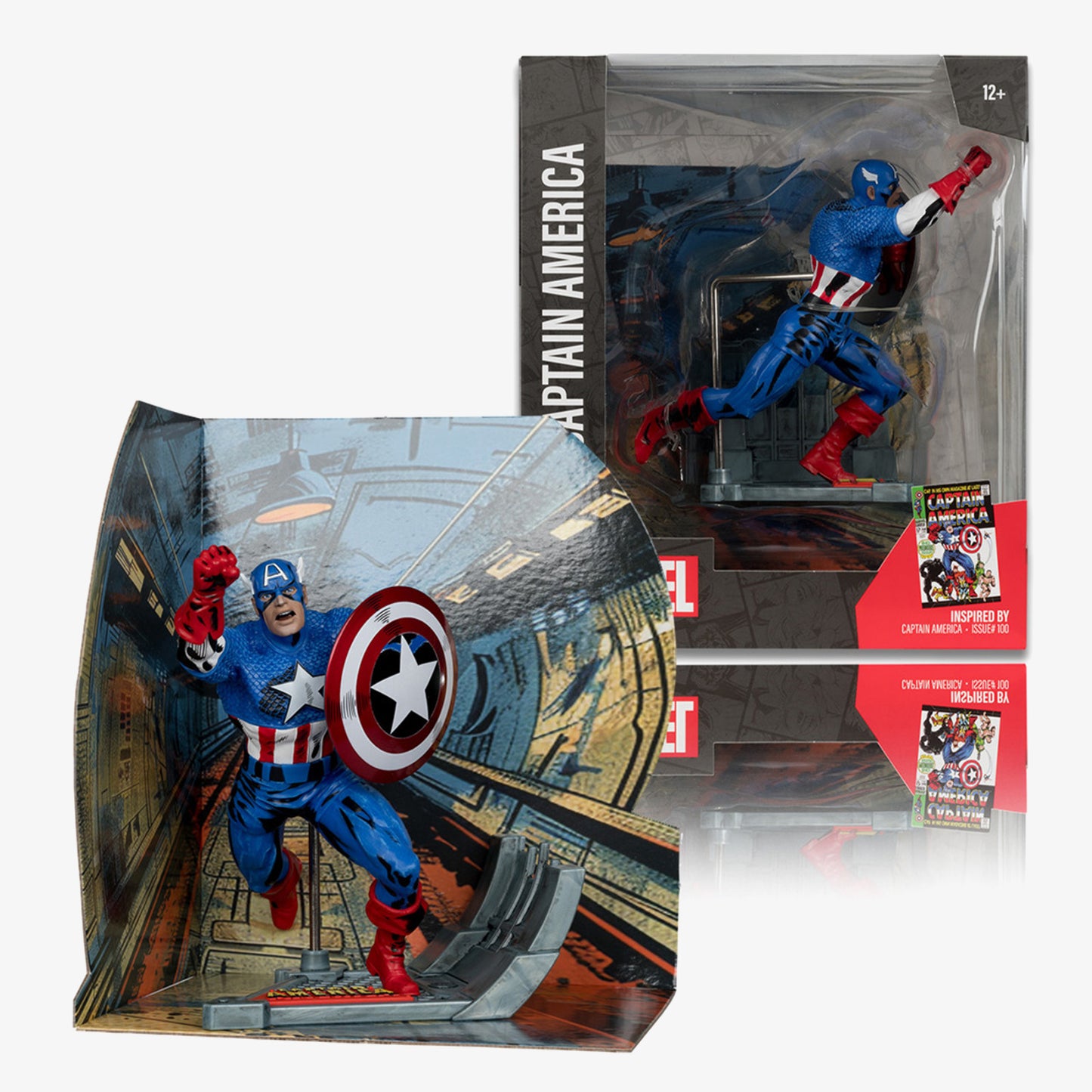 Mcfarlane Marvel Collection Captain America Unisex Renkli Figür