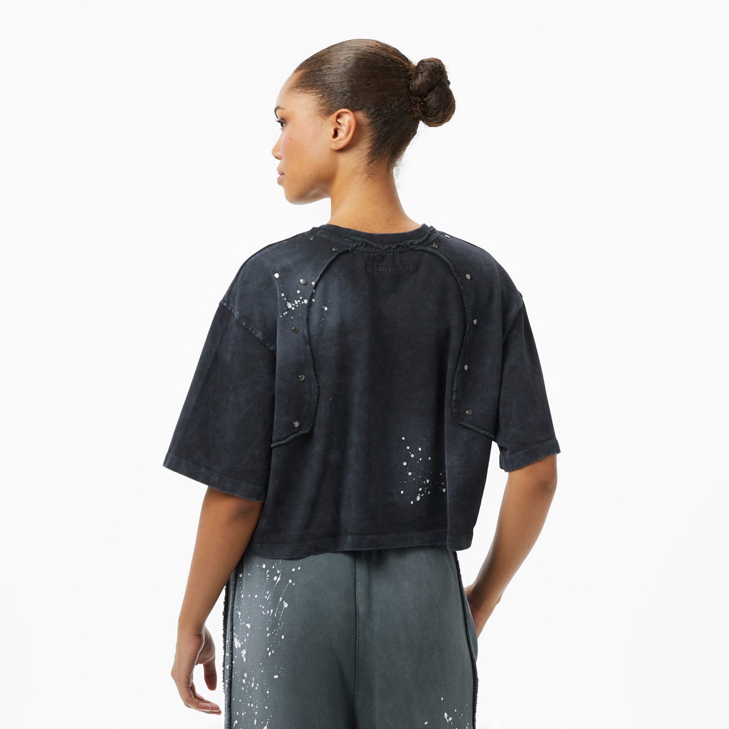 Les Benjamins Essentials 301 Kadın Siyah T-shirt