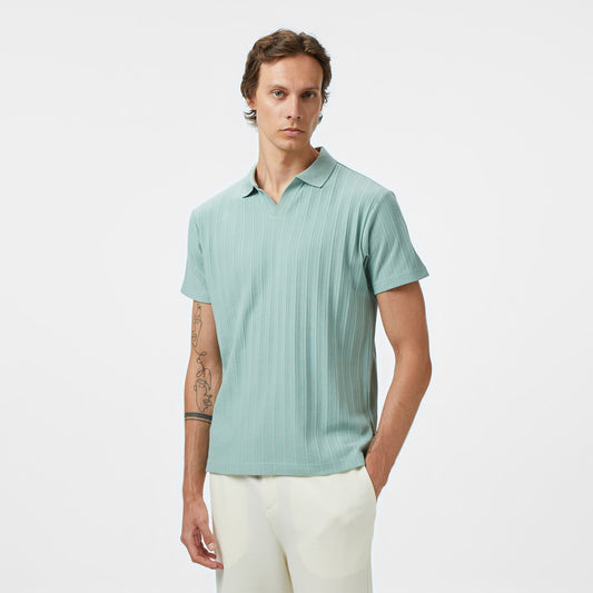 Nautica Erkek Yeşil Classic Fit Polo Yaka T-shirt
