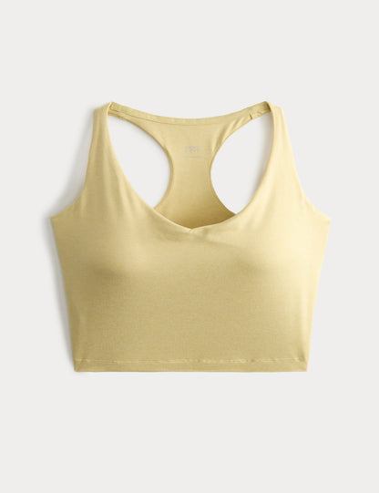 Supersoft Yuvarlak Yaka Crop Üst
