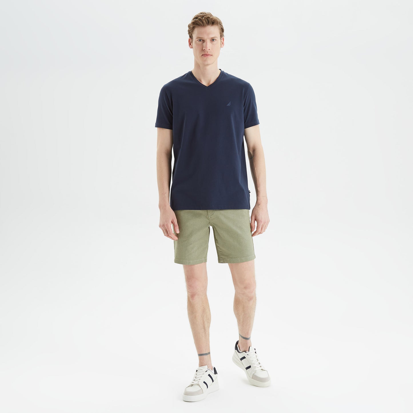 Nautica Erkek Lacivert Standart Fit T-shirt