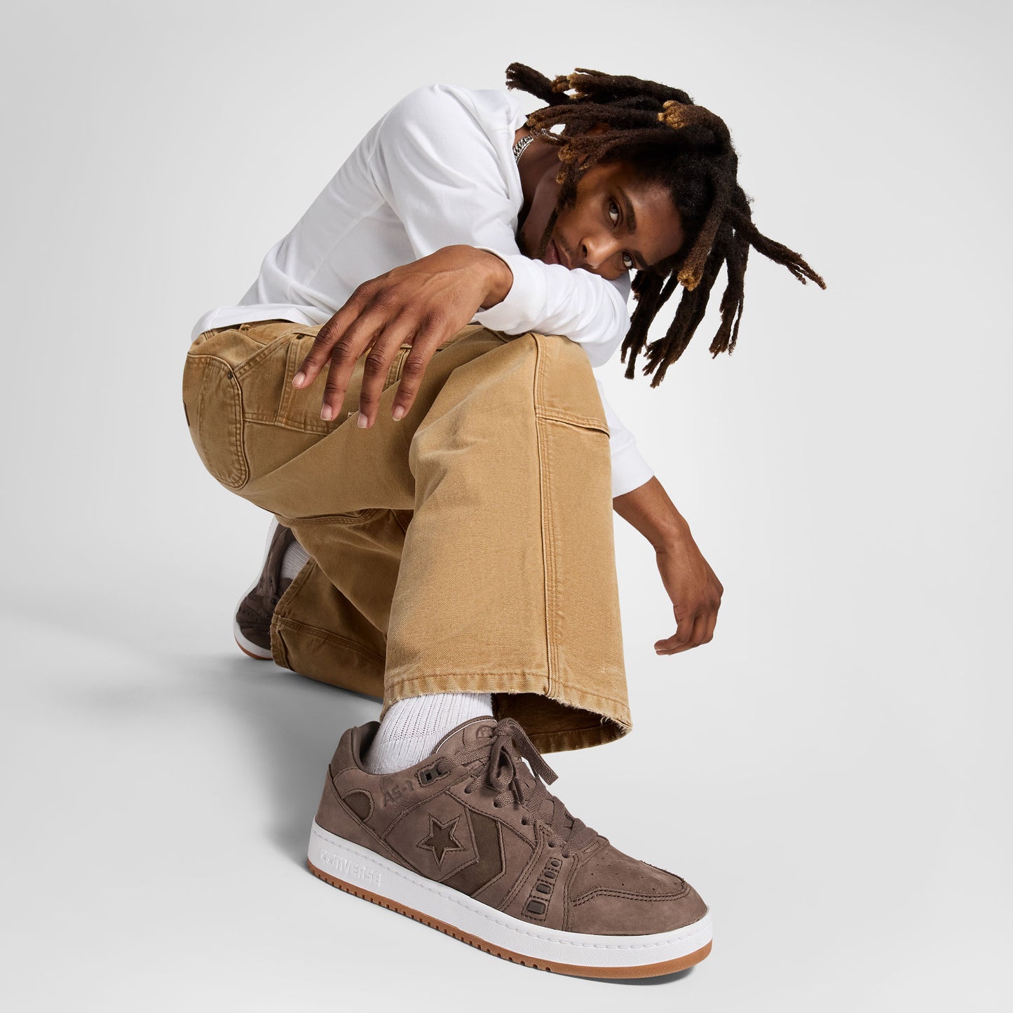 Converse As-1 Pro Unisex Kahverengi Deri Sneaker
