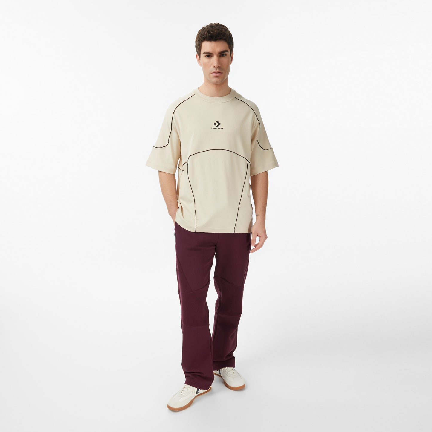 Converse Erkek Bej T-shirt