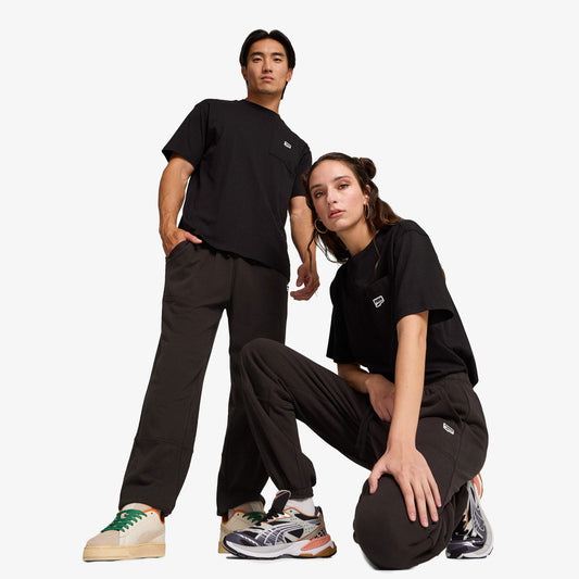 Puma Downtown Relaxed Unisex Siyah Eşofman Altı