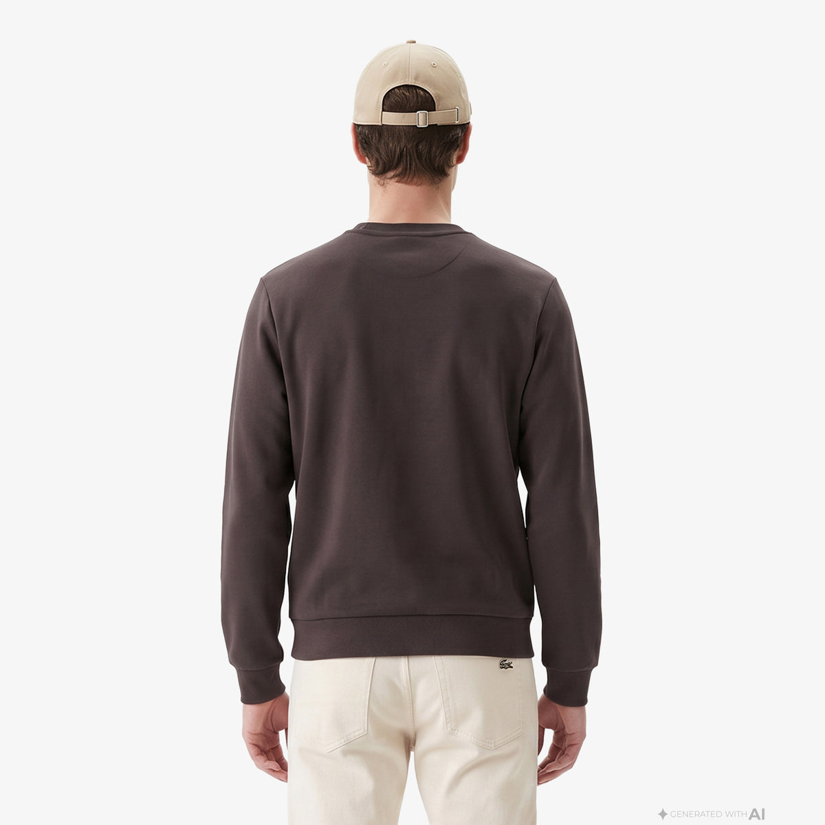 Lacoste Classic Fit Erkek Kahverengi Sweatshirt