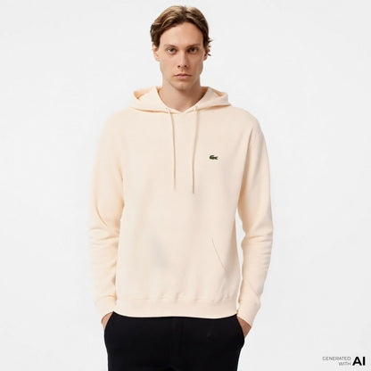 Lacoste Classic Erkek Krem Sweatshirt
