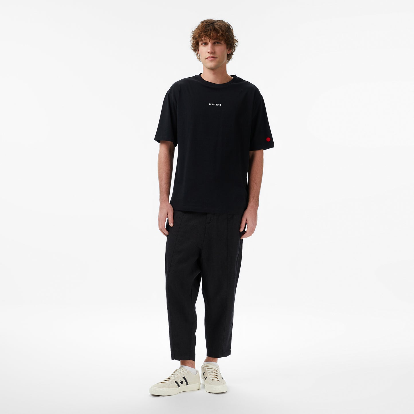 United4 Regular Fit Erkek Siyah T-shirt