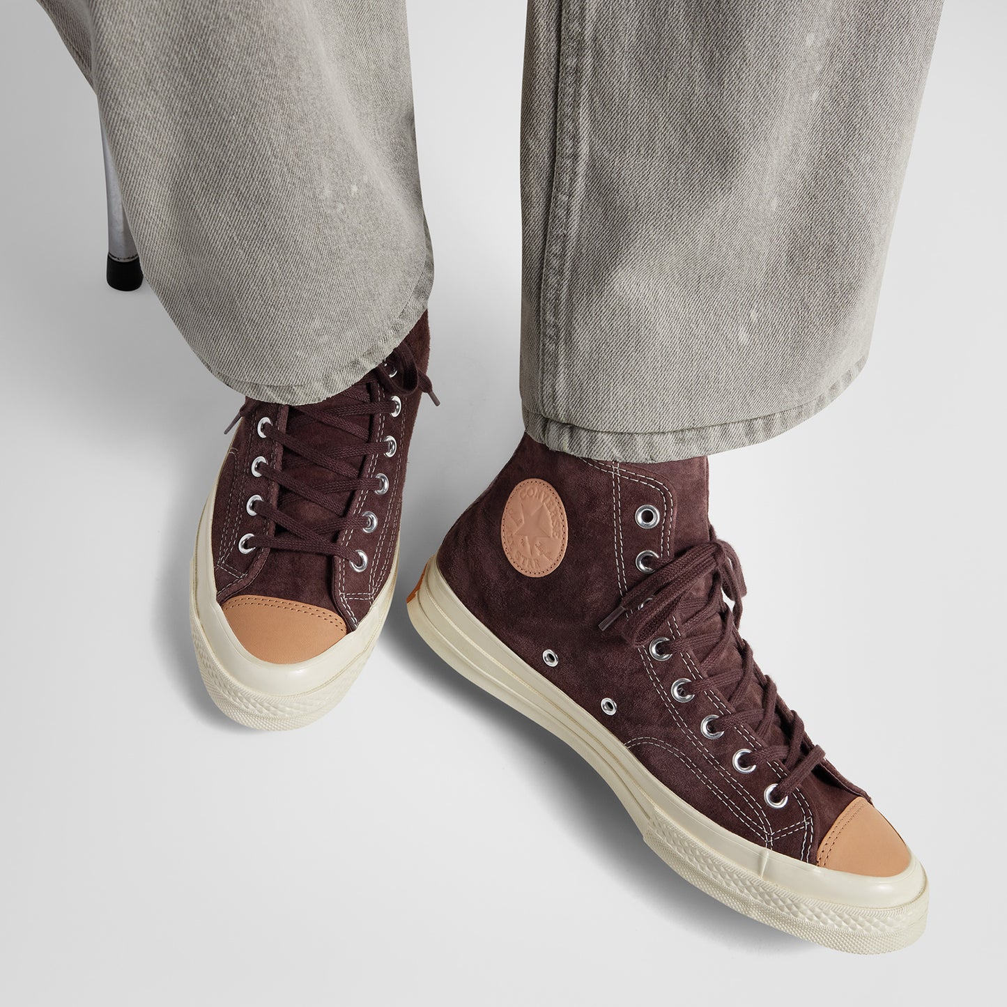 Converse Chuck 70 Taylored Lux Unisex Kahverengi Deri Sneaker