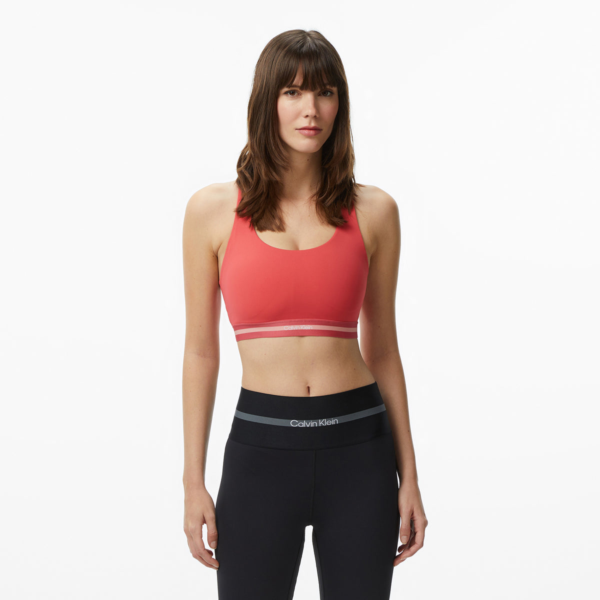 Calvin Klein Icon Sport Medium Support Kadın Kırmızı Bra