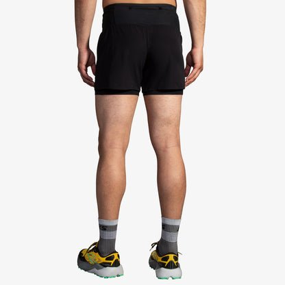 Brooks High Point 5 2-in-1 2.0 Erkek Siyah Şort