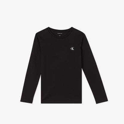 Calvin Klein 2'li Chest Mono Çocuk Siyah T-shirt