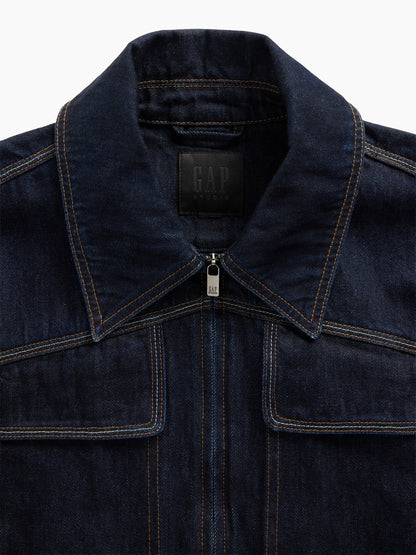 Koyu Mavi Gapstudio Iki Cepli Denim Ceket