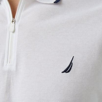 Nautica Erkek Beyaz Classic Fit Polo Yaka T-shirt