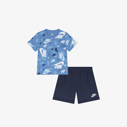 Nike Sportswear Çocuk Mavi Şort Takım