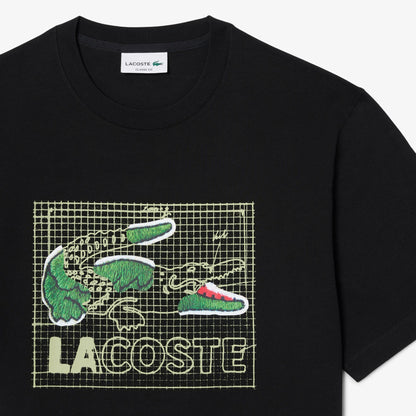 Lacoste Classic Fit Erkek Siyah T-shirt