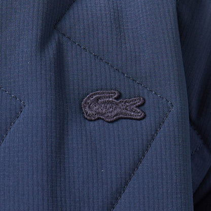 Lacoste Erkek Dik Yaka Kapitone Lacivert Mont