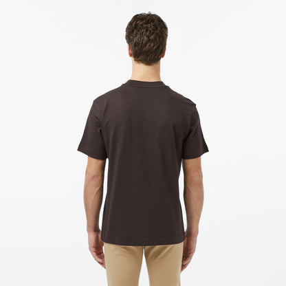 Lacoste Erkek Relaxed Fit Bisiklet Yaka Kahverengi T-shirt