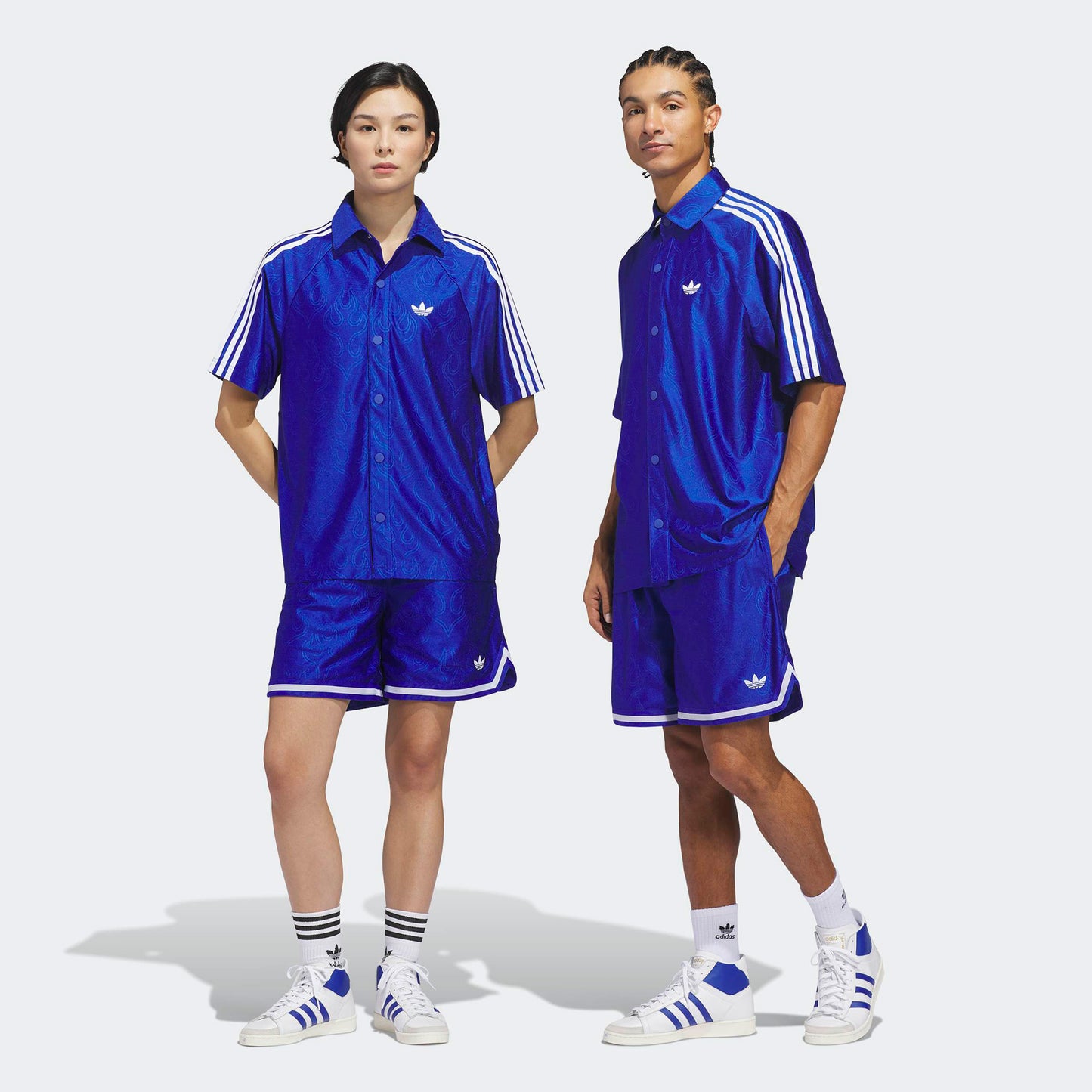 Adidas Jacquard Unisex Mavi Şort