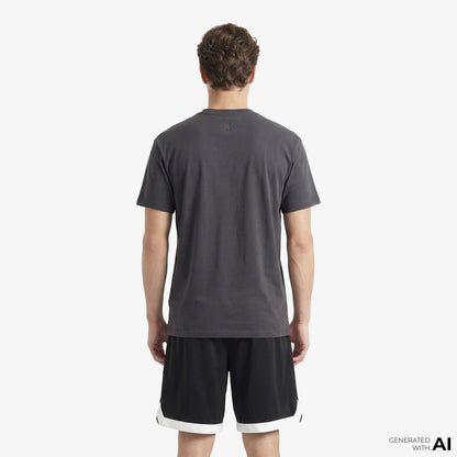 Nike Chicago Bulls Premium Erkek Gri T-shirt