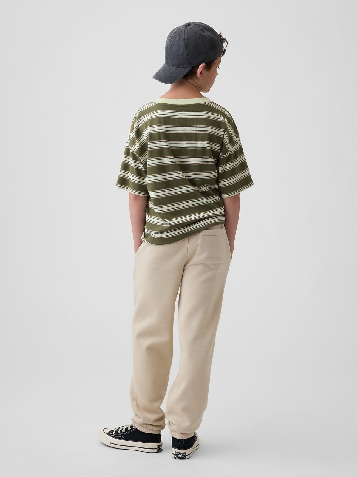 Ekru Vintagesoft Relaxed Logo Jogger Eşofman Altı