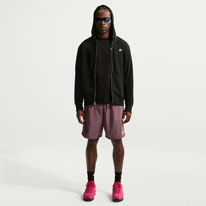 Nike Club Full Zip Erkek Siyah Sweatshirt