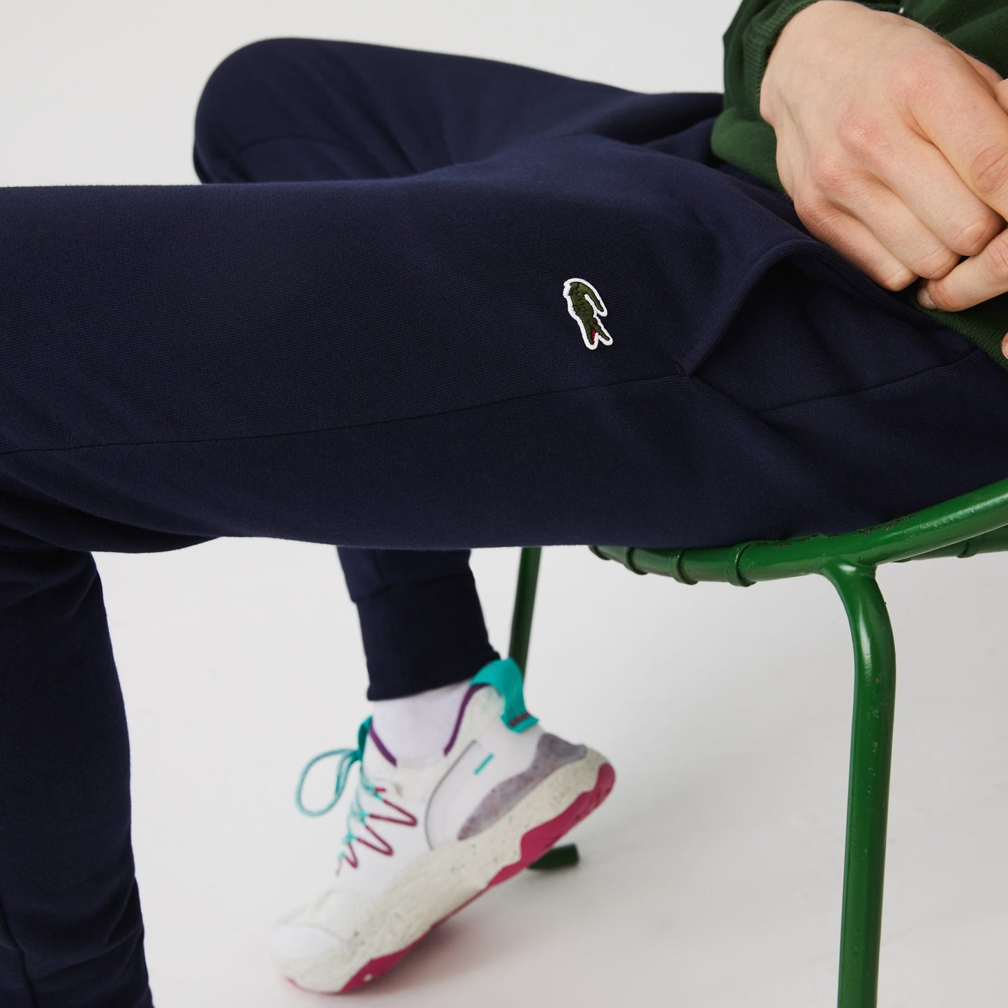 Lacoste Organik Pamuklu Erkek Lacivert Eşofman Altı