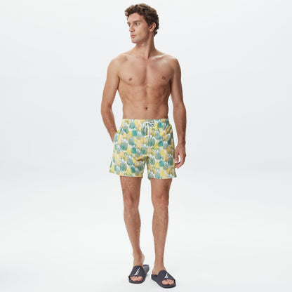 Nautica Classic Fit Erkek Sarı Deniz Şortu