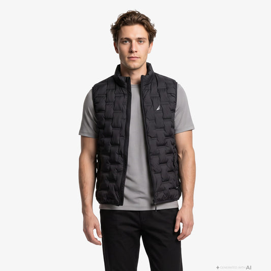 Nautica Regular Fit Erkek Siyah Yelek