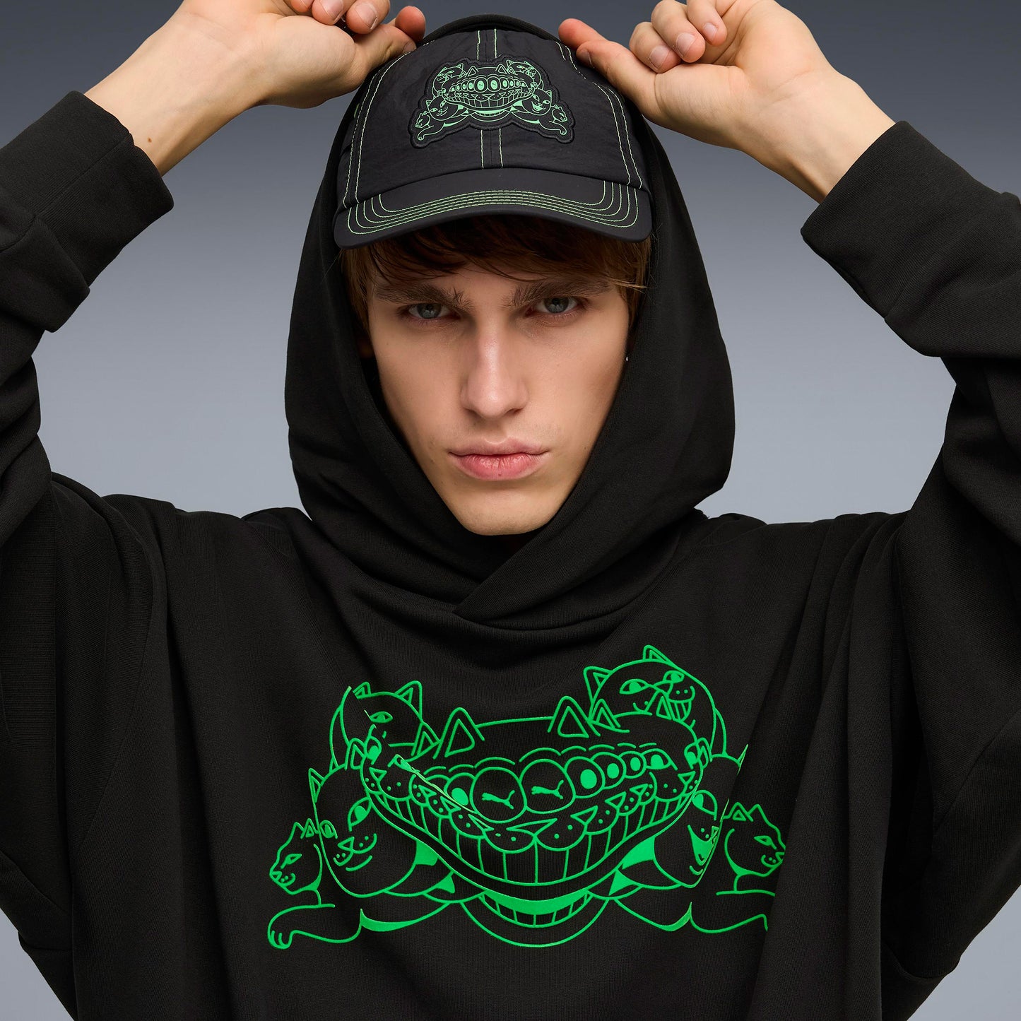Puma X Ripndip Boxy Erkek Siyah Sweatshirt