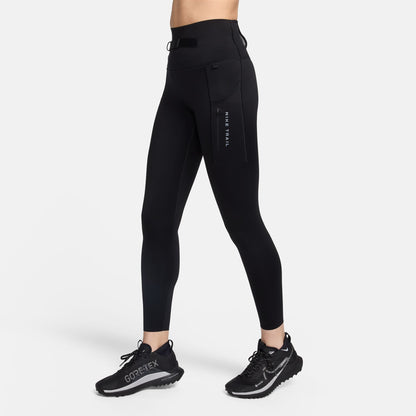 Nike Trail Go Yüksek Destekli Kadın Siyah Koşu Tayt