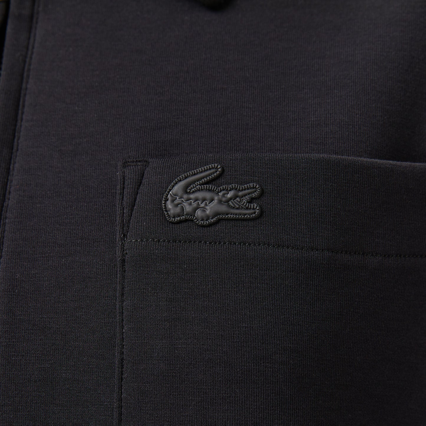 Lacoste Kadın Relaxed Fit Kapüşonlu Siyah Ceket