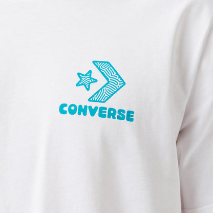 Converse Nature Center Erkek Grafik Baskılı Beyaz T-shirt