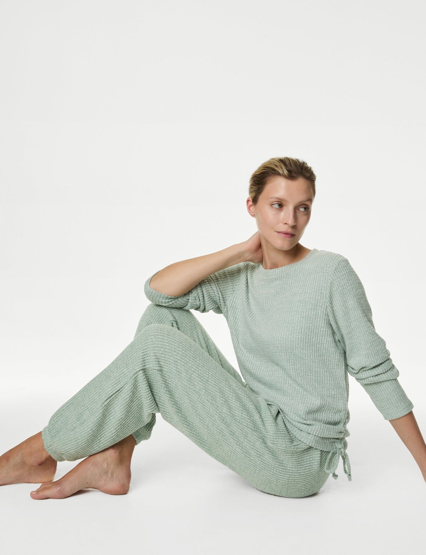 Regular Fit Waffle Pijama Üstü