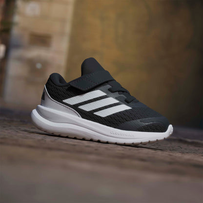 Adidas Runfalcon 6 Elastic Lace Çocuk Siyah Koşu Ayakkabısı