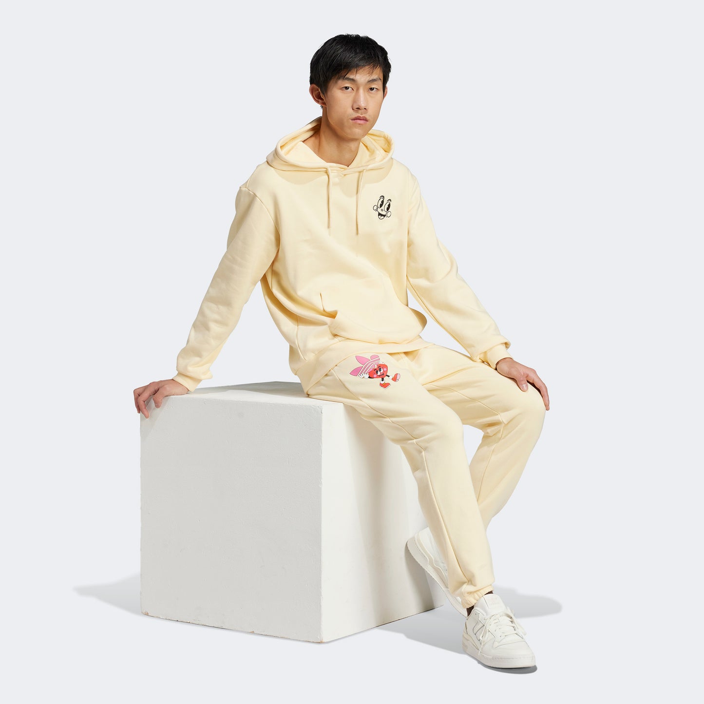 Adidas Originals 70s Fleece Erkek Krem Hoodie
