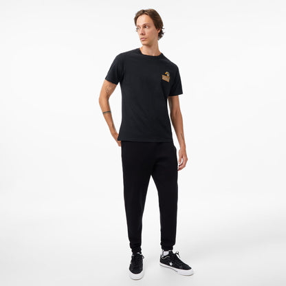 Converse Baskılı Erkek Siyah T-shirt