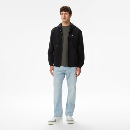 Calvin Klein Terry Monogram Erkek Siyah Hoodie