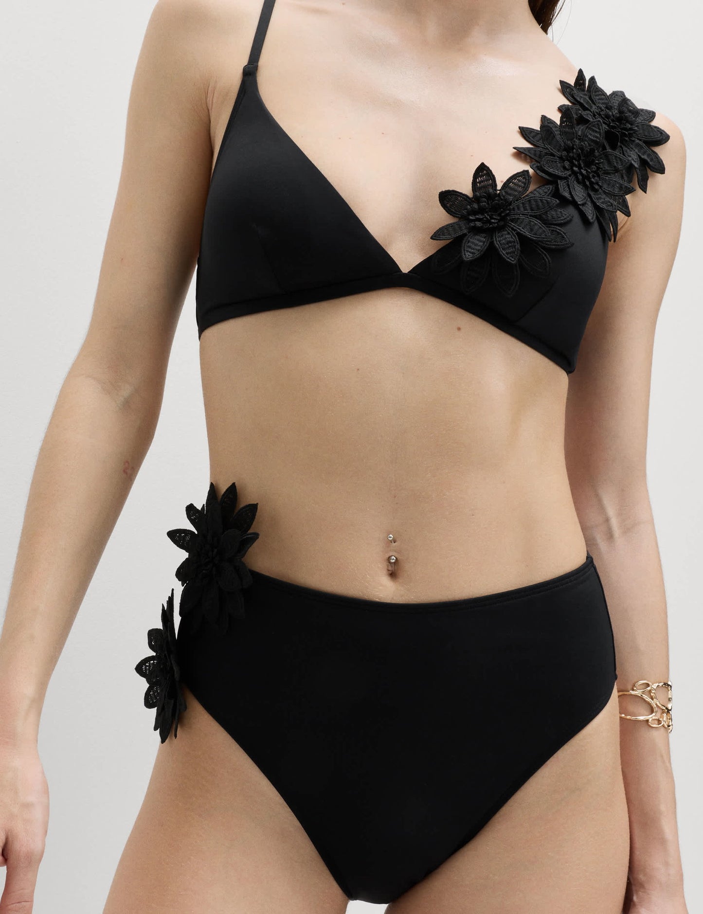 Çiçek Detaylı Bikini Altı