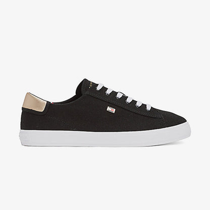Tommy Hilfiger Vulc Lace Up Kadın Siyah Spor Ayakkabı