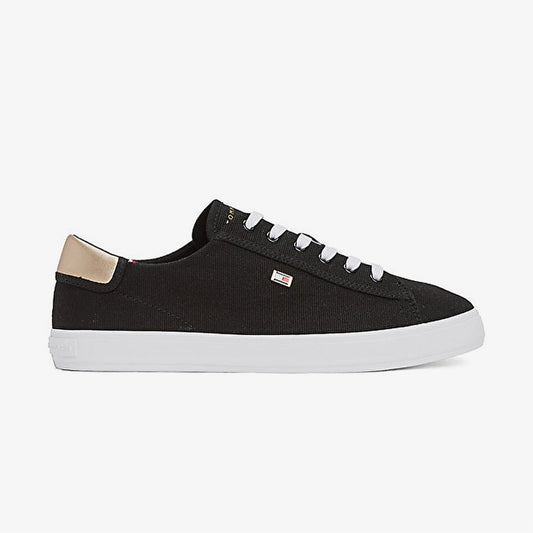 Tommy Hilfiger Vulc Lace Up Kadın Siyah Spor Ayakkabı